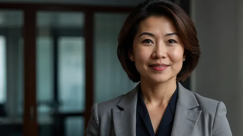 Portrait of Mrs Yoshi Moon, Managing Director of RadioPRO Ltd
