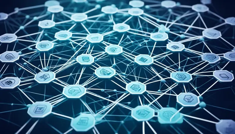 Diagram of blockchain-based royalties distribution