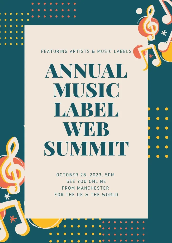 Poster for the 2023 RadioPRO Annual Music Labels Web Summit, online on 28 October 2023